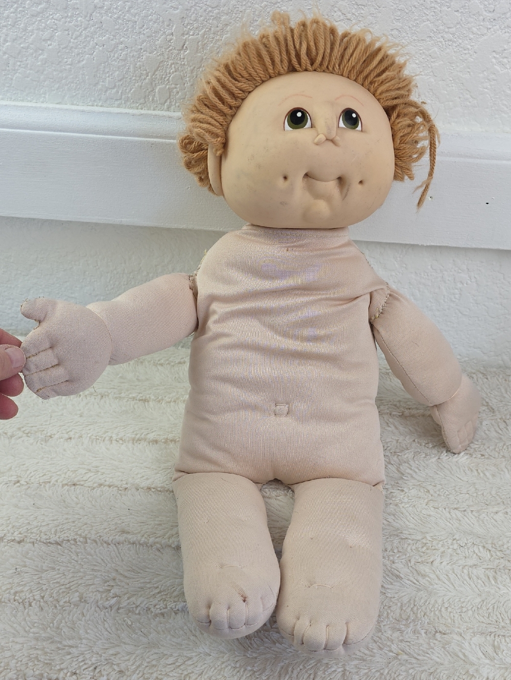 Cabbage Patch Kid, Wheat Loop Hair, Green Eyes 1984 MN Thomas - Picture 8 of 9